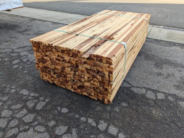 2"x2"x8' Redwood Economy 2nd unit right view