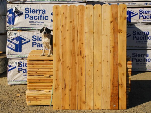 1x6x6' Cedar Rustic Dog Ear Fencing