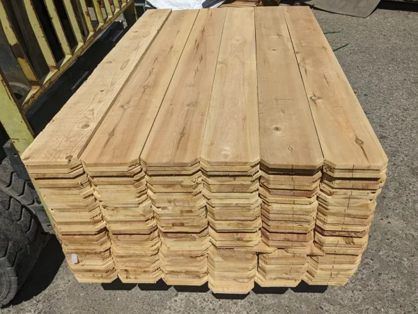 1x8x6 cedar dog ear fence boards