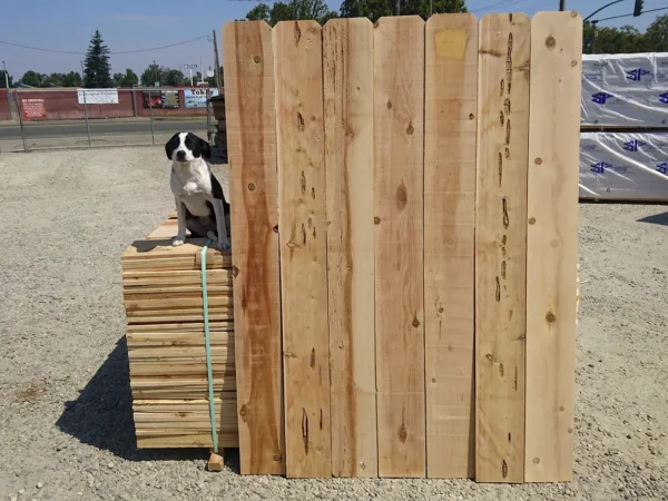 1x8x6 cedar rustic dog ear fence boards