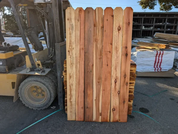 1x6x6 redwood #2 display