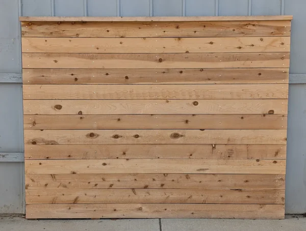 1x6x8 cedar horizontal fence